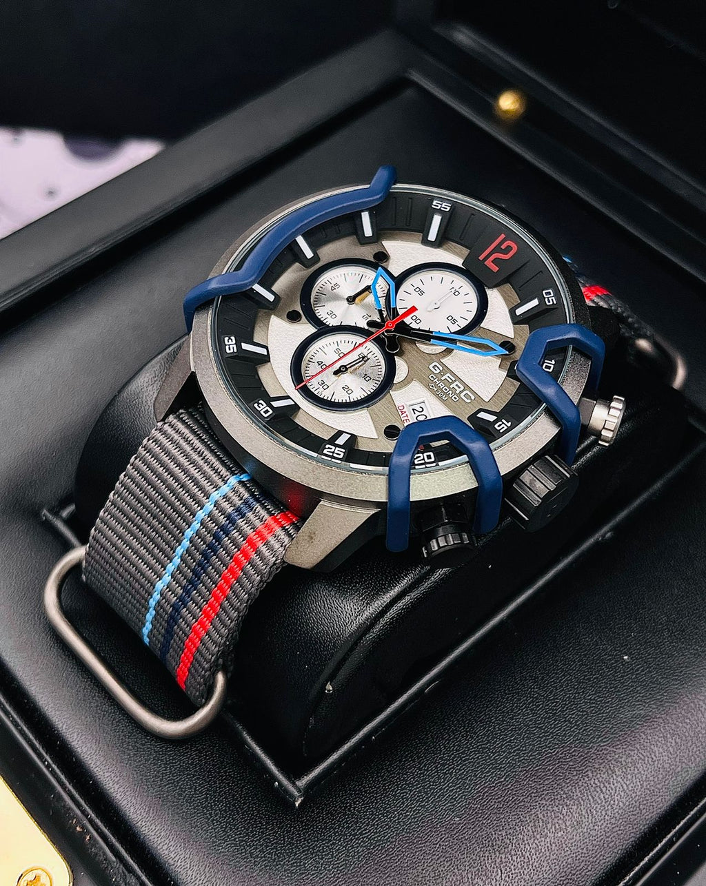 Reloj G-FRC Cronógrafo Deportivo – Lona Multicolor