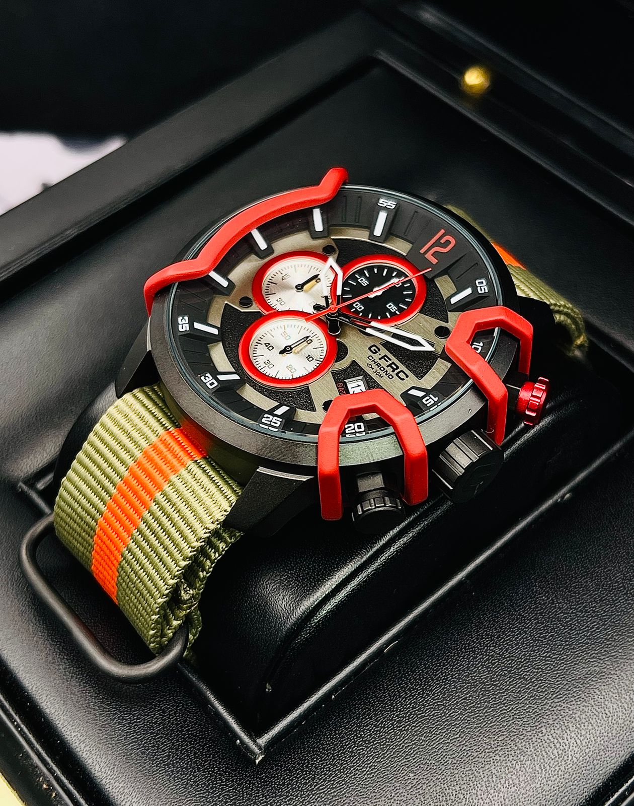 Reloj G-FRC Cronógrafo Deportivo – Lona Multicolor