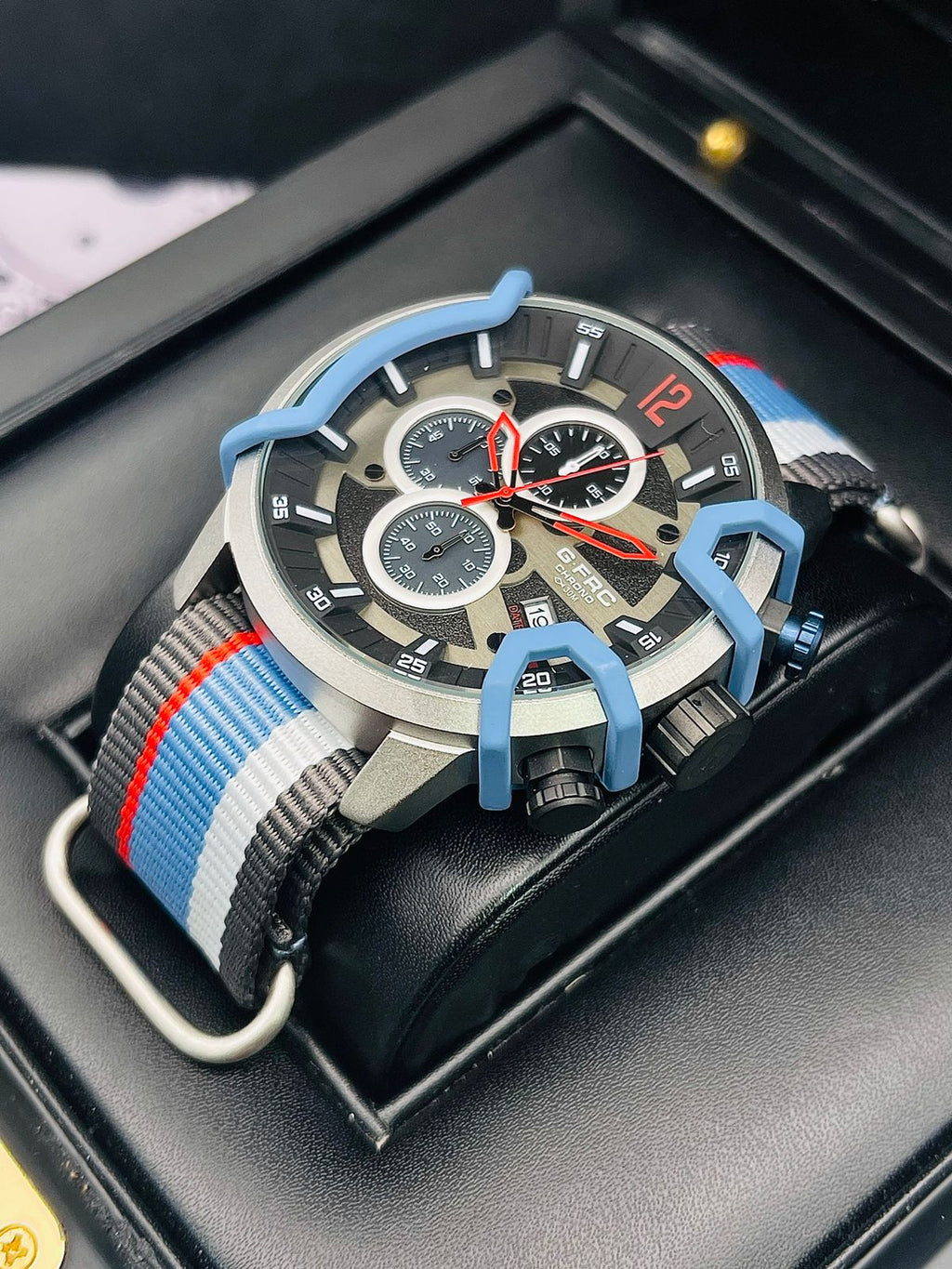 Reloj G-FRC Cronógrafo Deportivo – Lona Multicolor