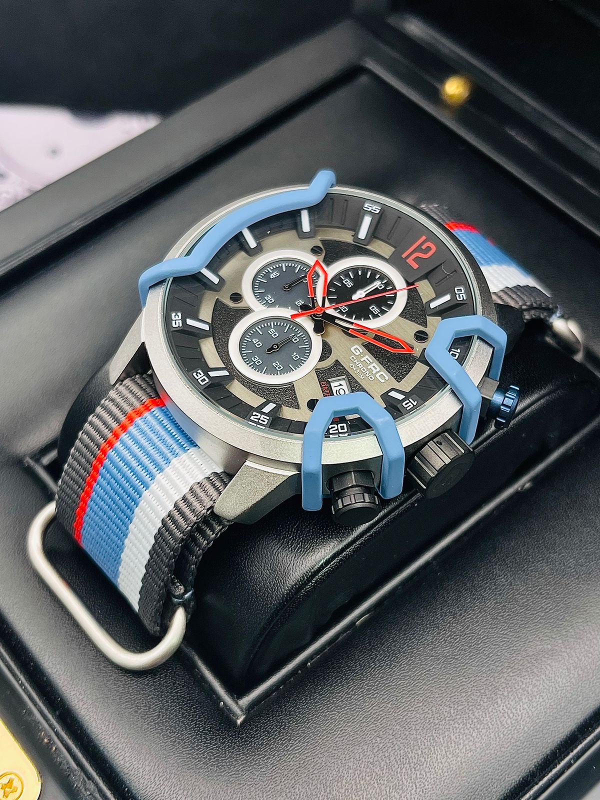 Reloj G-FRC Cronógrafo Deportivo – Lona Multicolor